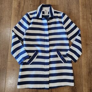 Tulle Anthropologie women's striped jacket large classic normcore minimalistcore